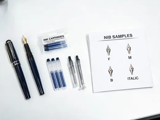 Fountain pens and ink cartridges